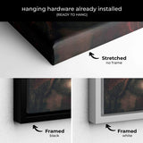 Black Lady with an Ermine Wall Art Canvas 8242