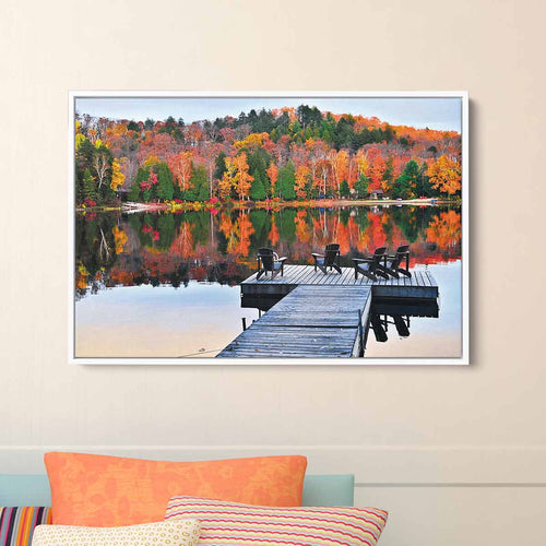 Brown Lake Wall Art Canvas 8790