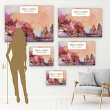 Orange Landscape Wall Art Canvas 1460
