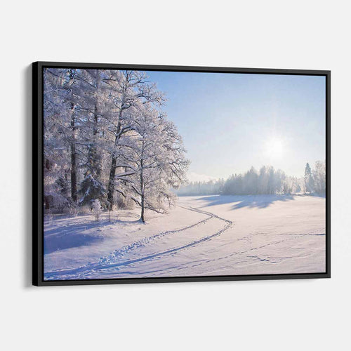 White Landscape Wall Art Canvas 4623