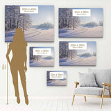 White Landscape Wall Art Canvas 4623