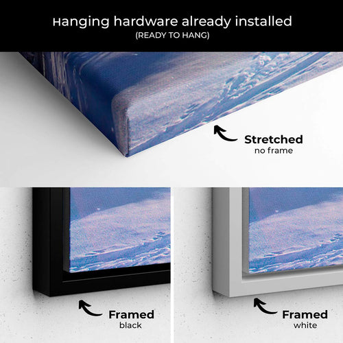 White Landscape Wall Art Canvas 4623