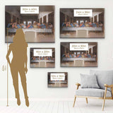 Brown Last Supper Wall Art Canvas 8165