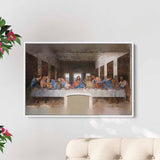 Brown Last Supper Wall Art Canvas 8165