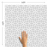 Embrace refined elegance with this geometric grey peel and stick wallpaper that also exudes a lovely botanical vibe. Curvilinear motifs with a floral inspiration come together to create a beautiful white lattice on a grey background, and result in a wall treatment that will align with any kind of setting. This PVC-free, eco-friendly wallpaper is a safe bet both aesthetically and in terms of maintaining a healthy indoor environment.