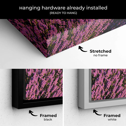 Purple Lavender Field Wall Art Canvas 1284