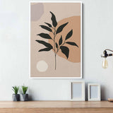 Beige Leaf Wall Art Canvas 92_c