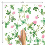 It’s hard to feel troubled when you have pretty pink blooms to gaze at! This beautiful floral peel and stick wallpaper has a quaint charm and a delightful energy that revitalizes the dullest of spaces. Its green leaves and pink buds are rendered in a charming watercolor style that gives the entire composition an endearing elegance.&nbsp;Use this PVC-free removable wallpaper to liven up your kitchen, bathroom or any utility space.