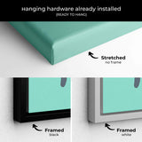 Turquoise Let the Sea Set You Free Wall Art Canvas 4962