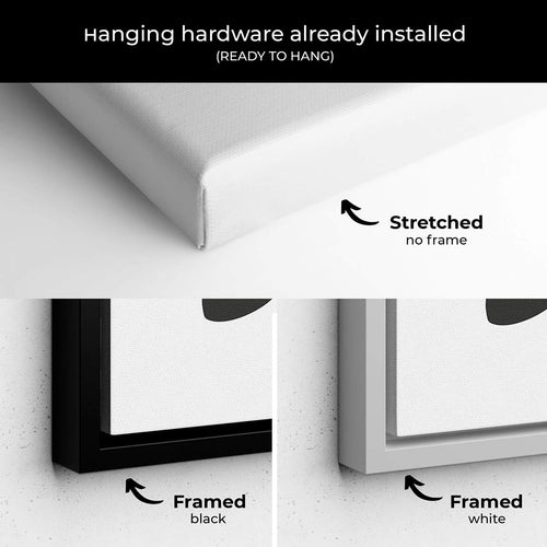 White Life Begins with a Dog Wall Art Canvas 7162