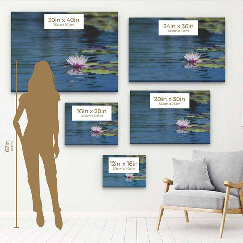 Blue Lotus Wall Art Canvas 9427