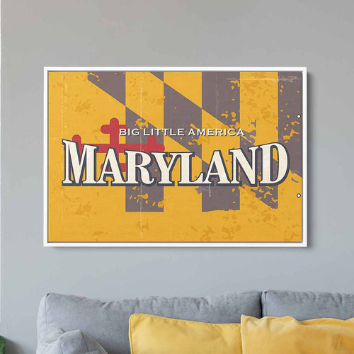 Yellow Maryland Wall Art Canvas 22_b