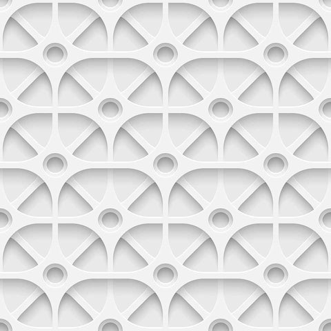 Enrich your living space with texture and geometry with the help of this unique peel and stick wallpaper that carries a 3 dimensional look. Square meshes appear to overlap and change directions to give this design an abstract, mechanical vibe. Use this grey and white PVC-free wallpaper to bring a futuristic ambiance to a contemporary living space.