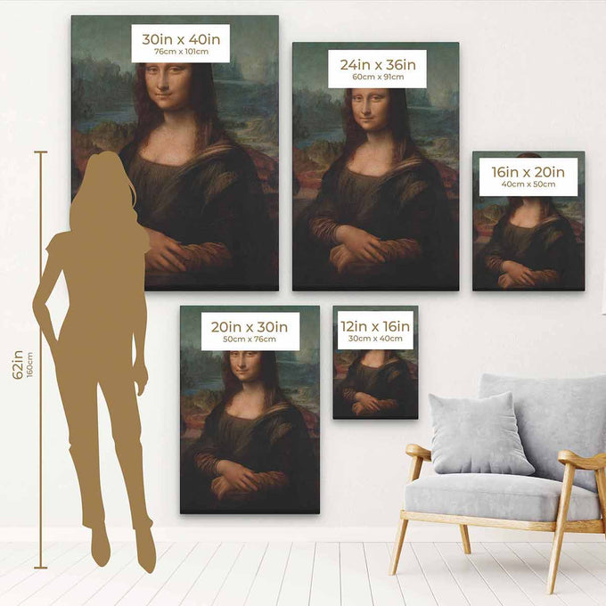 Brown Mona Lisa Wall Art Canvas 6747