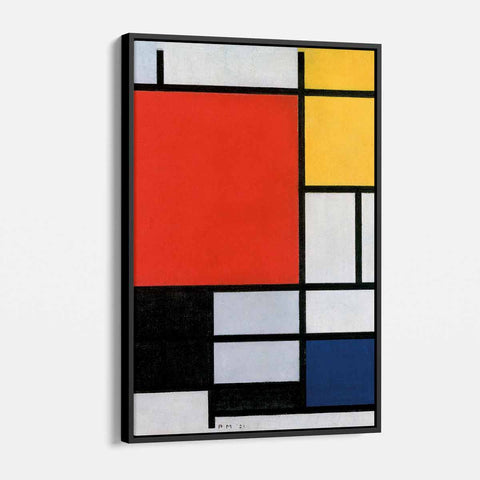 Red Mondrian Wall Art Canvas 4606