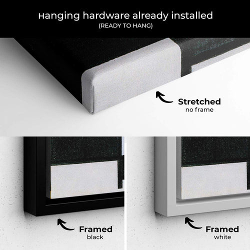 Red Mondrian Wall Art Canvas 4606