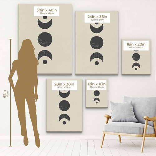 Black Moon Wall Art Canvas 214a