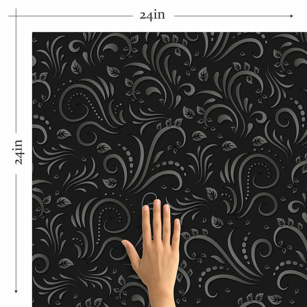 Black Arch Peel and Stick Removable Wallpaper 9934 - Sample 11in x 24in (28x61cm)