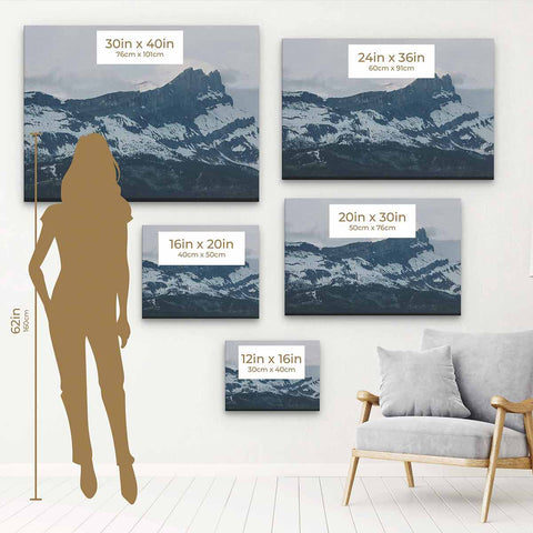 Blue Mountain Wall Art Canvas 5772