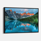 Blue Mountain Lake Wall Art Canvas 2649