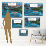 Blue Mountain Lake Wall Art Canvas 2649