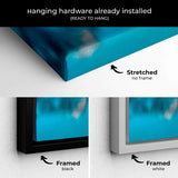 Blue Mountain Lake Wall Art Canvas 2649