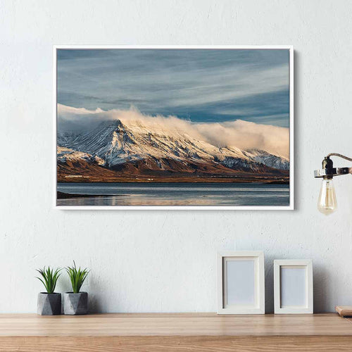 Blue Mountain Lake Wall Art Canvas 3092