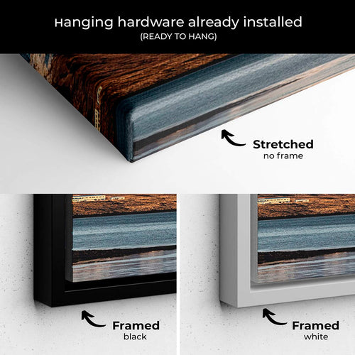 Blue Mountain Lake Wall Art Canvas 3092