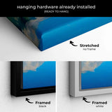 Blue Mountain Lake Wall Art Canvas 9631