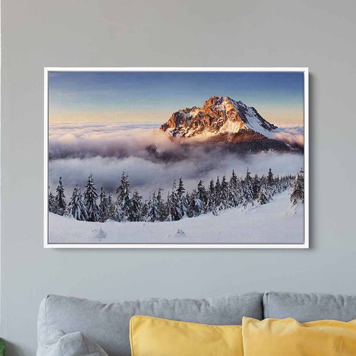 White Mountain Peak Wall Art Canvas 3321