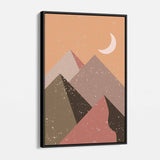 Brown Mountains Wall Art Canvas 0240