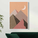 Brown Mountains Wall Art Canvas 0240