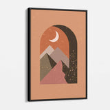 Orange Mountains Wall Art Canvas 4634