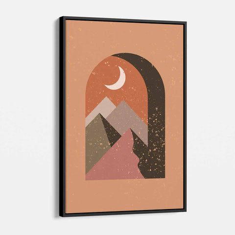 Orange Mountains Wall Art Canvas 4634