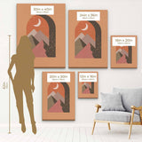 Orange Mountains Wall Art Canvas 4634