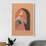 Orange Mountains Wall Art Canvas 4634