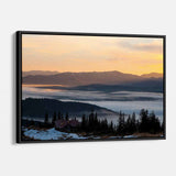 Black Moutain Range Landscape Wall Art Canvas 5630