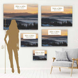 Black Moutain Range Landscape Wall Art Canvas 5630