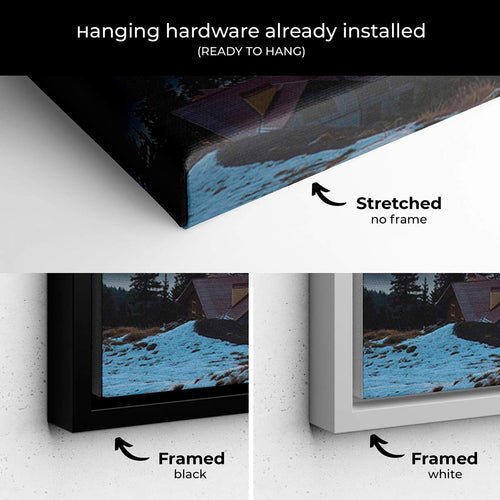 Black Moutain Range Landscape Wall Art Canvas 5630