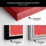 Red Music Is Art and Passion Wall Art Canvas 7213