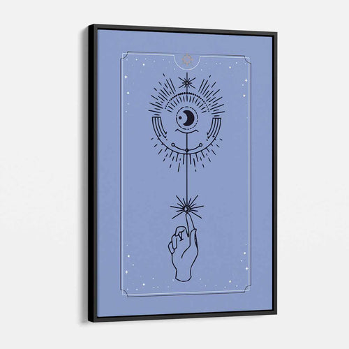 Blue Mystic Tarot Card Wall Art Canvas 52_b