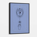 Blue Mystic Tarot Card Wall Art Canvas 52_b
