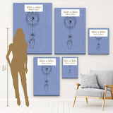 Blue Mystic Tarot Card Wall Art Canvas 52_b