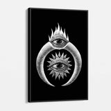 Black Mystical Eyes Wall Art Canvas 2628