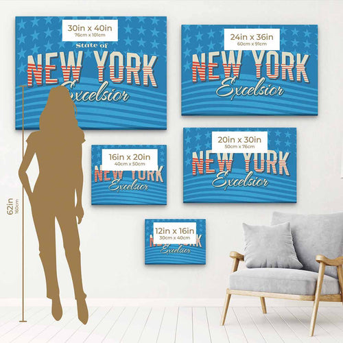 Blue New York Wall Art Canvas 96_c