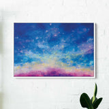 Blue Night sky Wall Art Canvas 2906