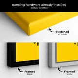 Yellow Now Is The Time To Start Living The Life You Always Imagined Wall Art Canvas 0158