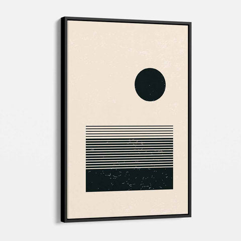 Black Ocean Wall Art Canvas 4148