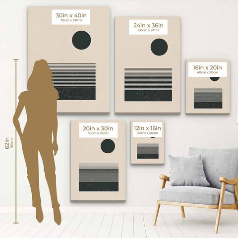 Black Ocean Wall Art Canvas 4148