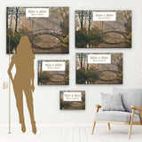 Brown Old Bridge Wall Art Canvas 3639